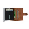 SECRID MINIWALLET VINTAGE COGNAC SILVER