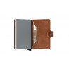SECRID MINIWALLET VINTAGE COGNAC SILVER