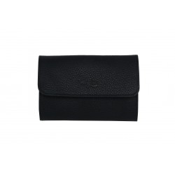 MARGENE ENDOUME PORTE MONNAIE PAPIERS CARTES BLEU ATLANTICO GRAINE